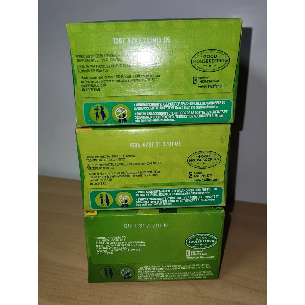 3 Boxes~NOS 2009/2010 Swiffer Dry Sweeper Refills 16 Unscented Cloths~NEW‎